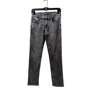 GAP Stretch Skinny Jeans Gray Acid Wash 14 Denim Elastic Waist 27x28